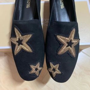 Miichael Kors Star Embroider Flats, Loafers